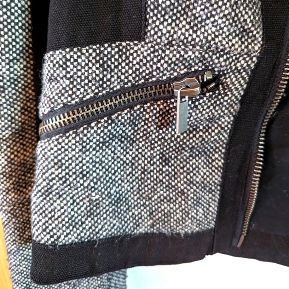 Women's Tweed/Denim mix Jacket Size M - Picture 4 of 4